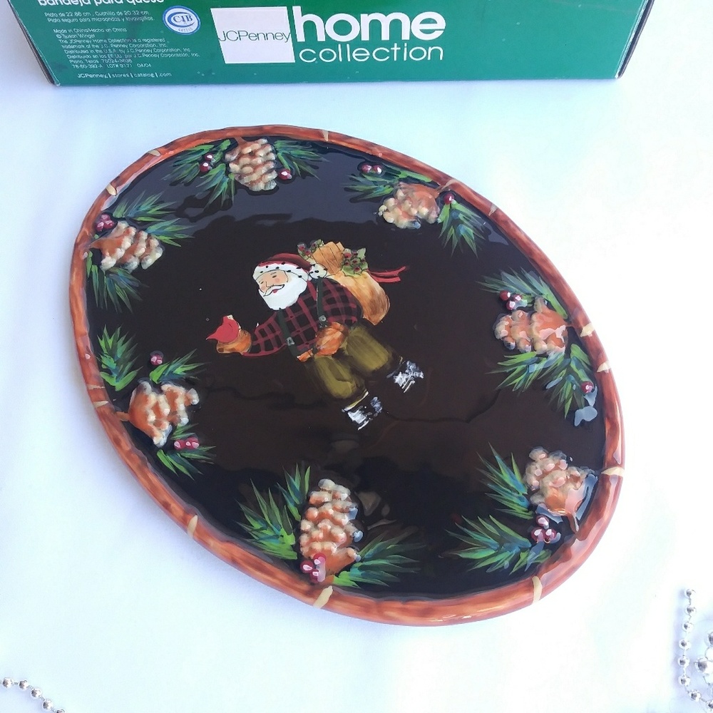CHRISTMAS HOME COLLECTION CHEESE TRAY SET. - Picture 5 of 8